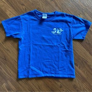 Youth small royal short sleeve tee